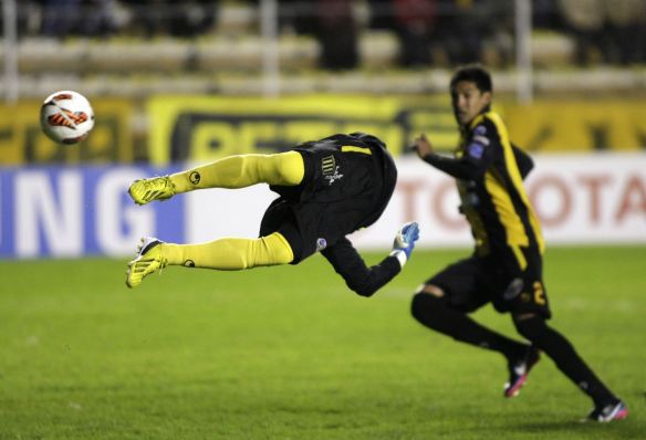 Espectacular imagen del partido disputado en La Paz por The Strongest y Sao Paulo